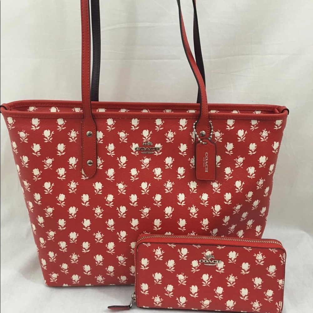 NWT Coach Bandlands Tote and Wallet Set